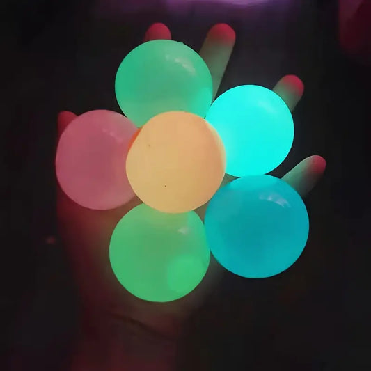 5pcs Glow Stick Sticky Balls